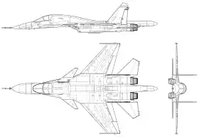 vue en plan de l’avion