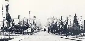 Sundsvall après l'incendie de 1888.