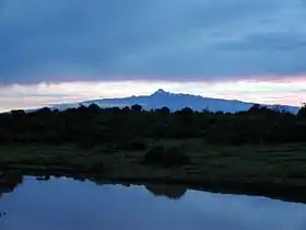 Soleil levant sur le mont Kenya.