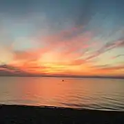 Coucher de Soleil sur le lac Baïkal.