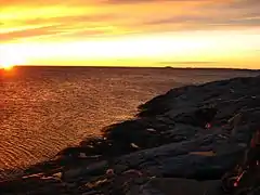 Coucher de soleil sur Stokkøya