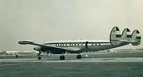 Un Lockheed L-1049 Super Constellation de la KLM, similaire à celui impliqué dans l'accident