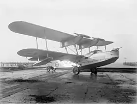 Vue de l'avion.