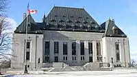 L'Édifice de la Cour suprême, siège de la Cour suprême du Canada, à Ottawa.