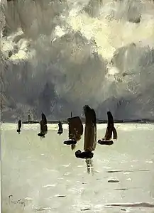 Sur le bassin d'Arcachon (vers 1880), musée des Beaux-Arts de Libourne.