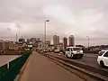 Vue du pont Général-de-Gaulle d'Abidjan, un après-midi de 2009, en direction du Plateau.