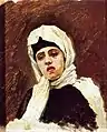 Femme du strelets à barbe noire, 1879-1880, galerie Tretiakov.