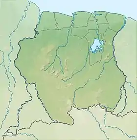Voir sur la carte topographique du Suriname