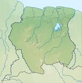 Carte du Suriname