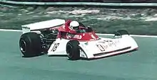 Brett Lunger sur TS19 à Brands-Hatch en 1976.