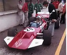 Surtees TS7 dessinée par Peter Connew à Brands-Hatch en 1970.