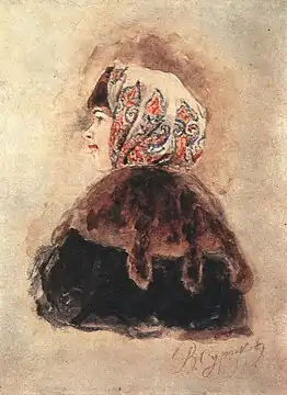 Tête de boyarine (1890, Musée de l'oblast de Toula)