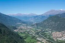 Vue de la vallée au départ de Turin.