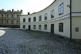 Cour du château de la forteresse Suomenlinna.