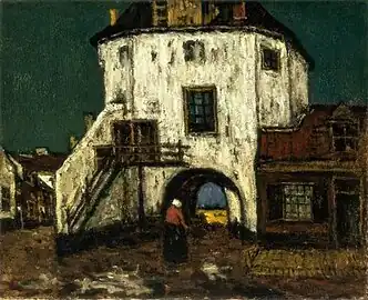 S. Robertson, La porte du pêcheur à Harderwijk, 1908-10, huile sur toile, Stedelijk Museum Amsterdam.