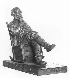 Le vieux Pionnier canadien (1914), bronze, localisation inconnue.