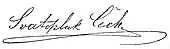 signature de Svatopluk Čech