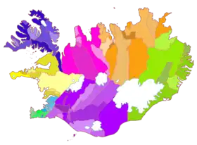 Municipalités d'Islande.