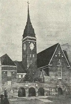 L'église en 1911.