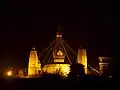 Swayambhunath la nuit.