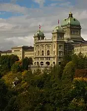 La façade sud du Palais fédéral.