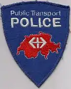 Écusson de la Police des transports des CFF.