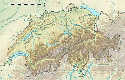 voir sur la carte de Suisse