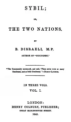 Image illustrative de l’article Sybil (roman, 1845)