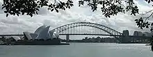 L'Opéra de Sydney et le Harbour Bridge.