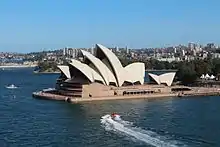 L'opéra vu du Harbour Bridge.