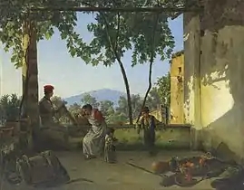 Balcon à Sorrente, 1827, Galerie nationale d'Arménie.