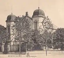 Synagogue détruiteLa synagogue de Remiremont,Remiremont, par Gilles Grivel, professeur d'histoire au lycée Jean-Lurçat de Bruyères, président de l'association Daniel-Osiris pour la sauvegarde de l'ancienne synagogue de Bruyères