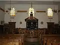 Intérieur de la synagogue ashkénase.