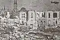 Ruines de la synagogue en 1941