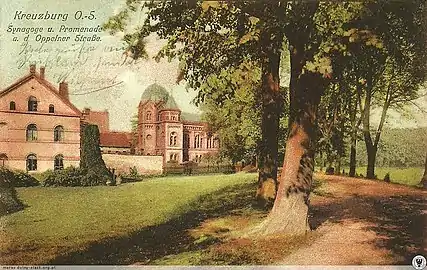 La synagogue et la Promenade