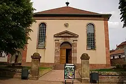 Musée judéo-alsacien (ancienne synagogue)façades, toitures, parvis, mur de clôture