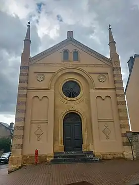 La synagogue d'Arlon en juillet 2020