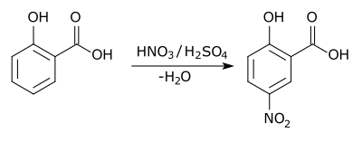 Nitration de l'acide salicylique