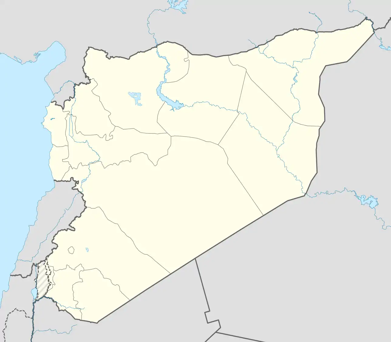 Voir sur la carte administrative de Syrie