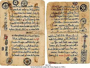 Manuscrit syriaque, XIe siècle.