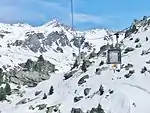 L'ascension en 2017 par l'ancienne télécabine 3 Vallées Express.