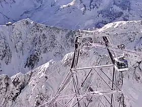 Vue du Taoulet, au niveau du bâtiment en haut à gauche de l'image.