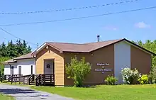 Salle du royaume des Témoins de Jéhovah.
