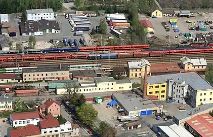 Týniště nad Orlicí : gare ferroviaire.