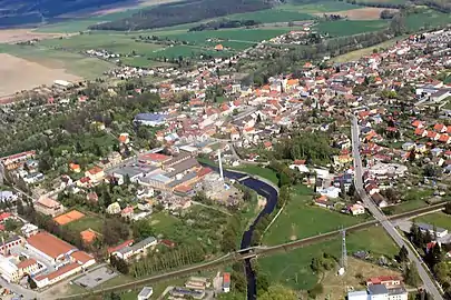 Třebechovice pod Orebem : vue aérienne.