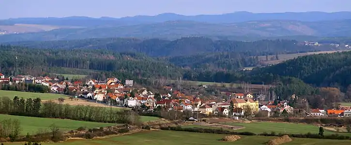 Panorama de Třemošná.