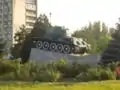 Char T-34 sur un monument