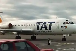 Fokker F28 de la TAT en 1993