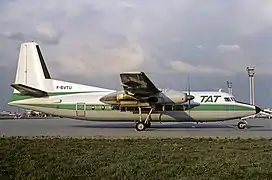 Fokker 27 de la TAT en 1977