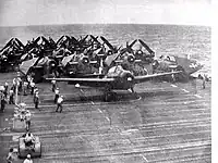 Grumman Avengers sur l'USS Hornet (1945)